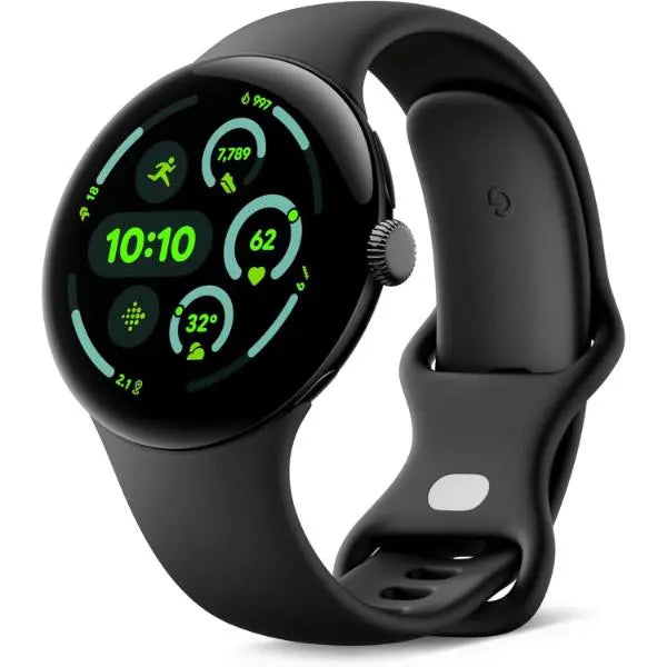 Google Pixel Watch 3 LTE 45mm Android Smartwatch Fitness Tracker Matte Black Aluminium Case  - Refurbished Google
