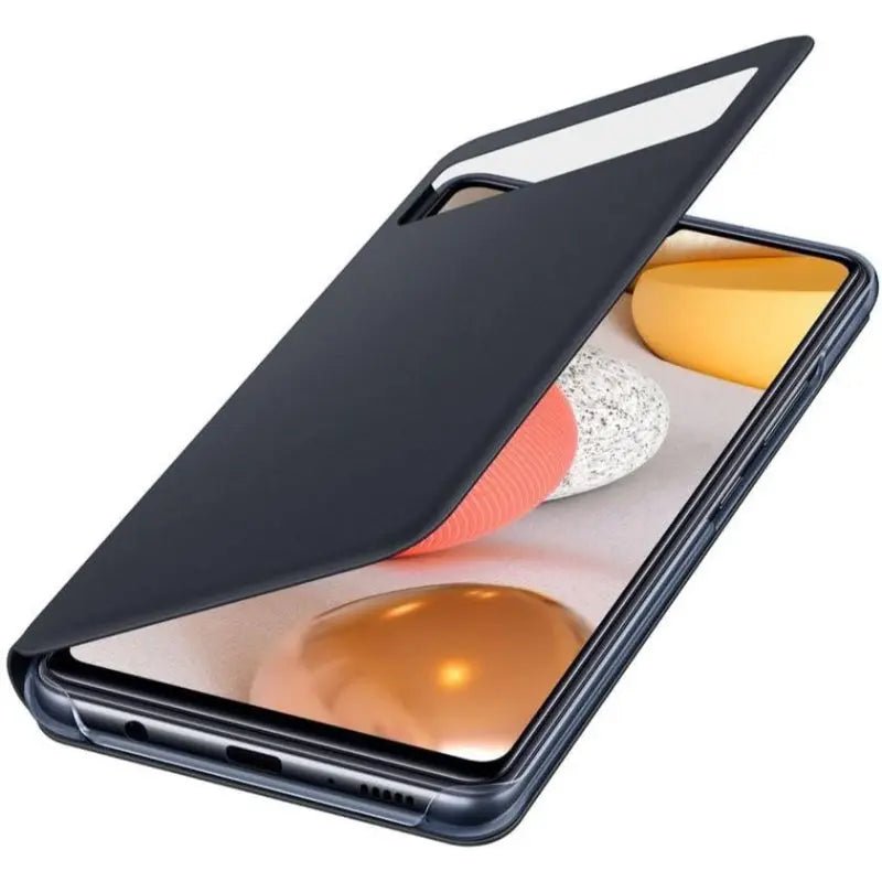 Samsung A42 5G Smart S View Wallet Cover - Black - New Samsung