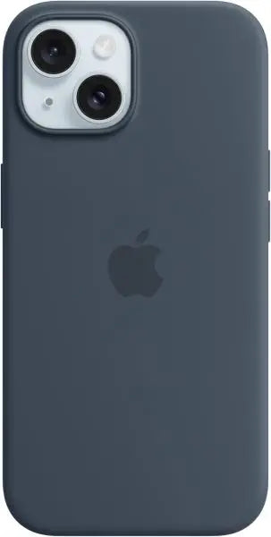 Apple iPhone 15 Plus Silicone Back Case With MagSafe Storm Blue Apple