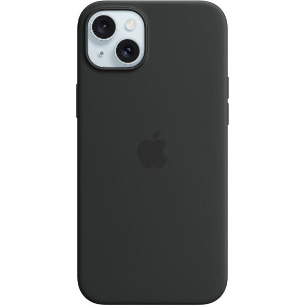 Apple iPhone 15 Plus Silicone Back Case With MagSafe Black Apple