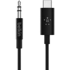 Belkin USB-C to 3.5mm Audio Cable Headphone Jack Adapter Aux Lead Black - New Belkin