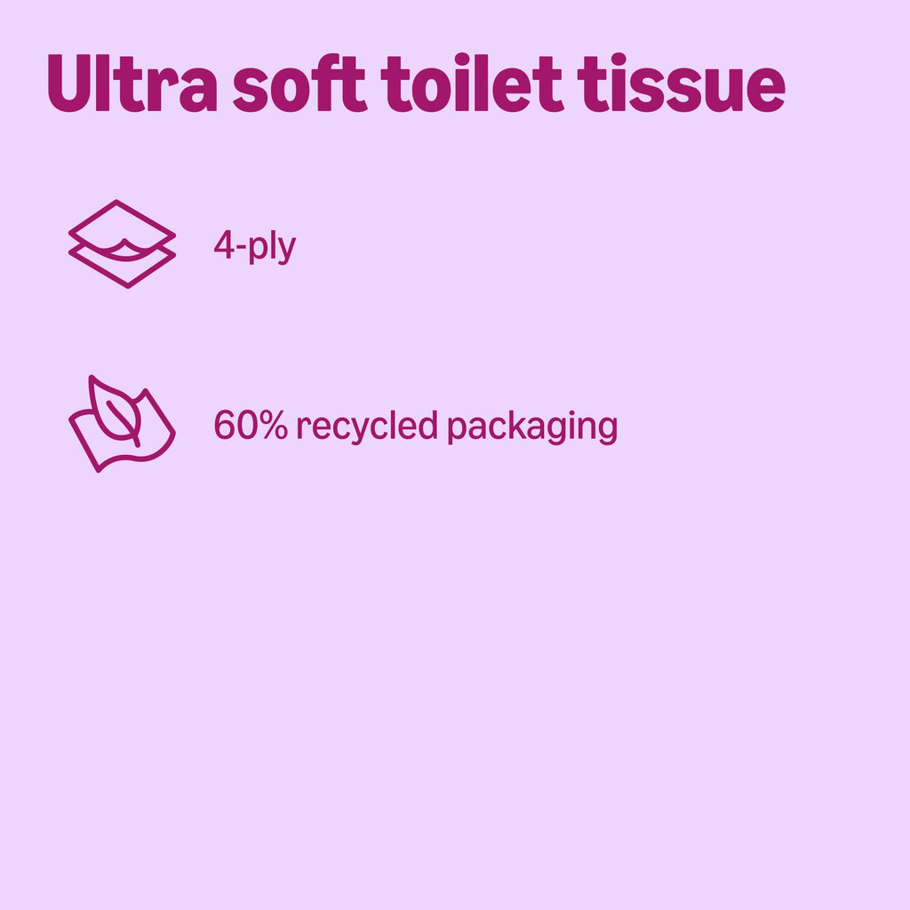 by Amazon Ultra Soft Toilet Tissue, 4-ply, 48 Rolls (4 Packs of 12), 160 Sheets per Roll, FSC Certified - Very Good