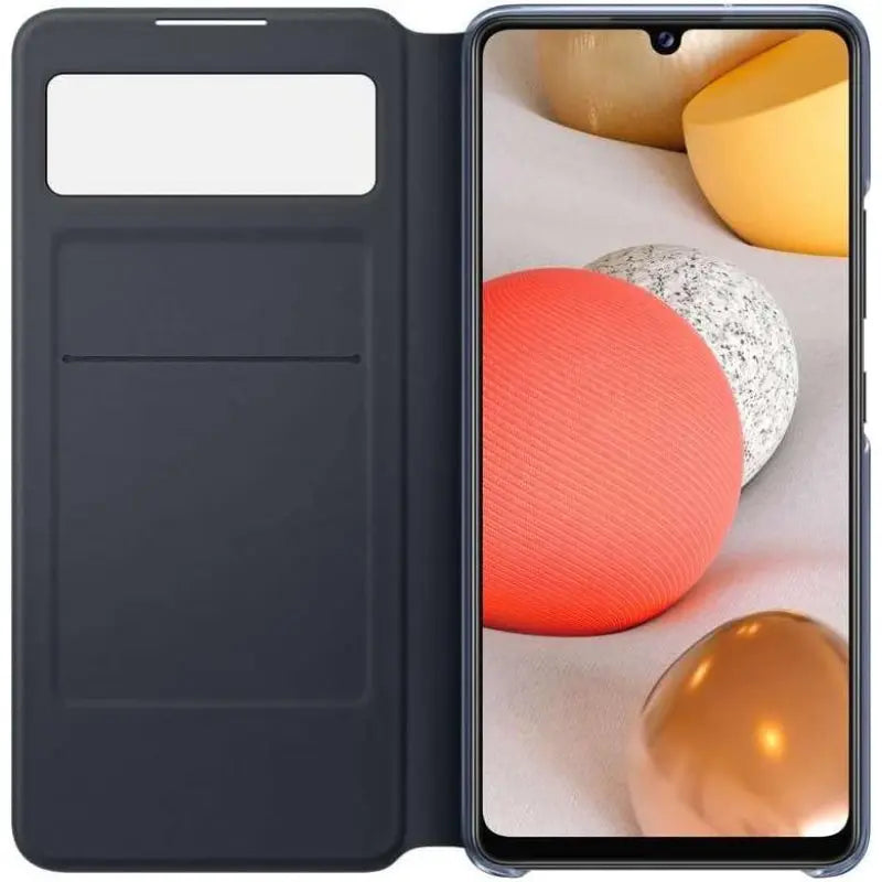 Samsung A42 5G Smart S View Wallet Cover - Black - New Samsung