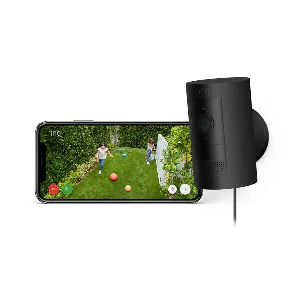 Ring Outdoor Camera Battery Stick Up Cam / Plug In HD Security Camera Ring