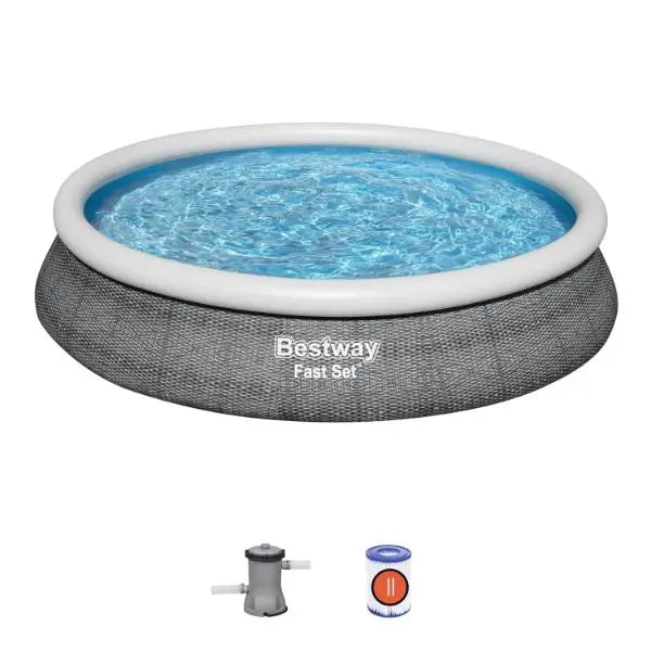 Bestway Fast Set Inflatable Swimming Pool Round 457 x 84 cm - New Bestway