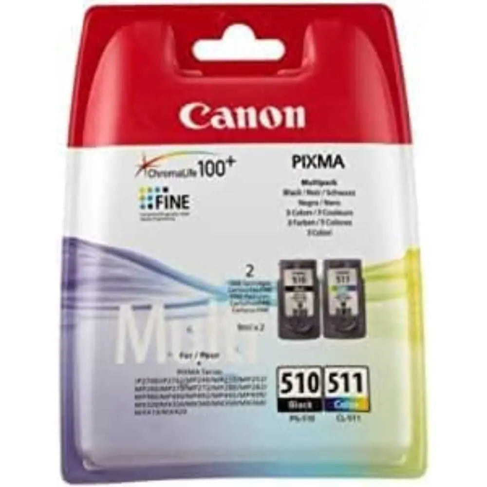 Canon PG510/ CL511 Ink Cartridges - Black/Colour, MultiPack Canon