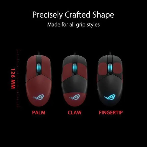 Asus ROG Strix Impact III Wired Gaming Mouse Black Asus