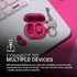 JLab JBuds Bluetooth Wireless Mini Smallest Fit Ever In-Ear Headphones - Pink Jlab