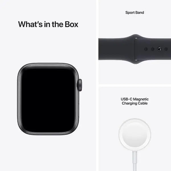 Apple Watch SE 1st Gen 44mm Space Gray / Midnight Sport Band Cellular Apple