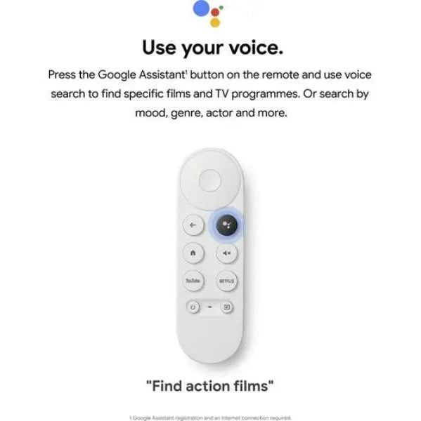 Google Chromecast TV 4K With Google TV & Voice Remote Google