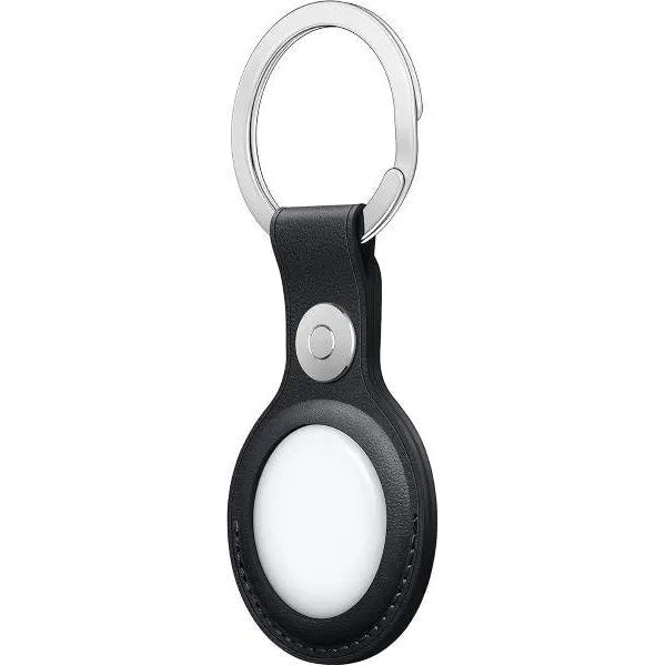 Apple Airtag Leather Key Ring - Midnight Apple