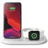 Belkin 3-In-1 Wireless Charging Dock 7.5W For iPhone Apple Watch Airpods - White - New Belkin