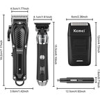 KEMEI Professional Hair Clippers Cordless Barber Trimmer Grooming Kit USB - Like New The Outlet Shop