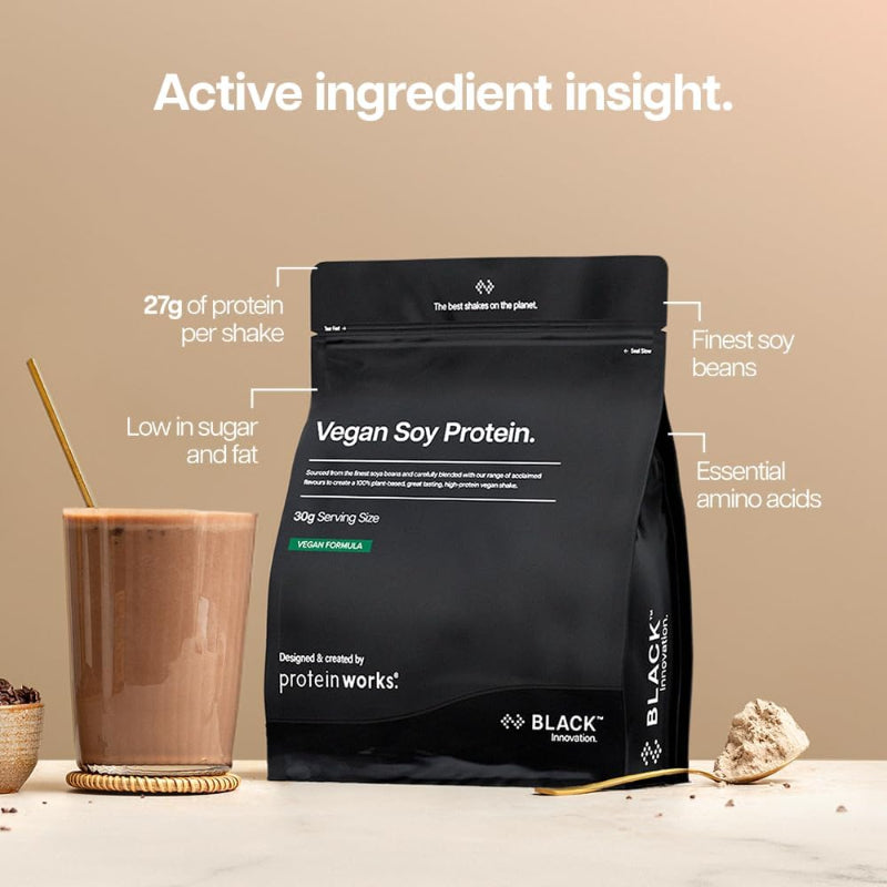 Protein Works Vegan Soy Protein Powder 2KG Vanilla Creme 66 Servings 06/2027 - New The Outlet Shop