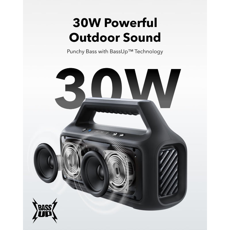 Anker Soundcore Boom 2 SE Bluetooth Wireless Speaker – Powerful Bass, IPX7 Waterproof - New The Outlet Shop
