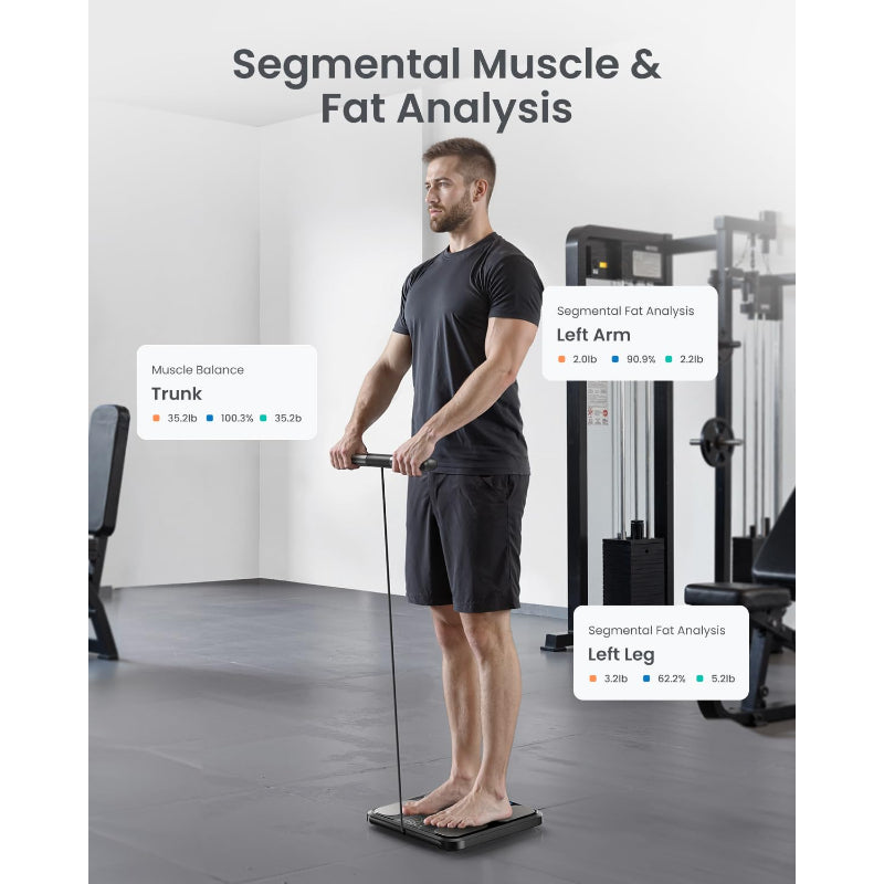 RENPHO Smart Scale 8 Electrode BMI Body Fat Muscle Mass Tracking App Analyzer 3D - Like New RENPHO