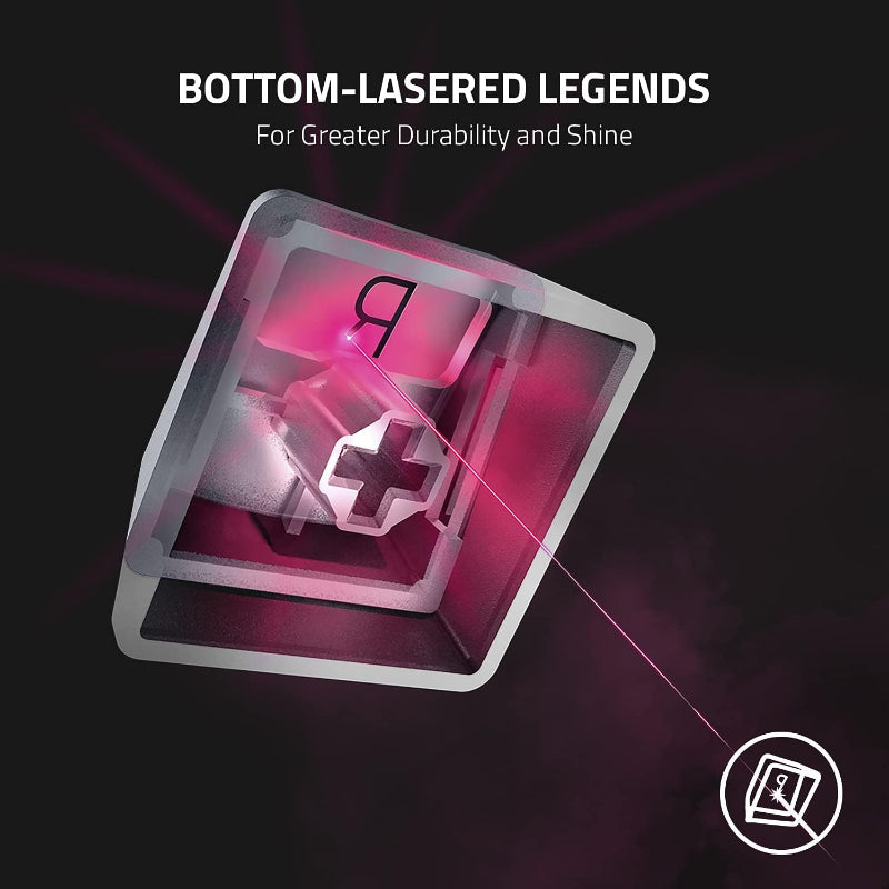 Razer Phantom Pudding Keycap Set Mercury RGB Mechanical Keycaps for PC - New The Outlet Shop