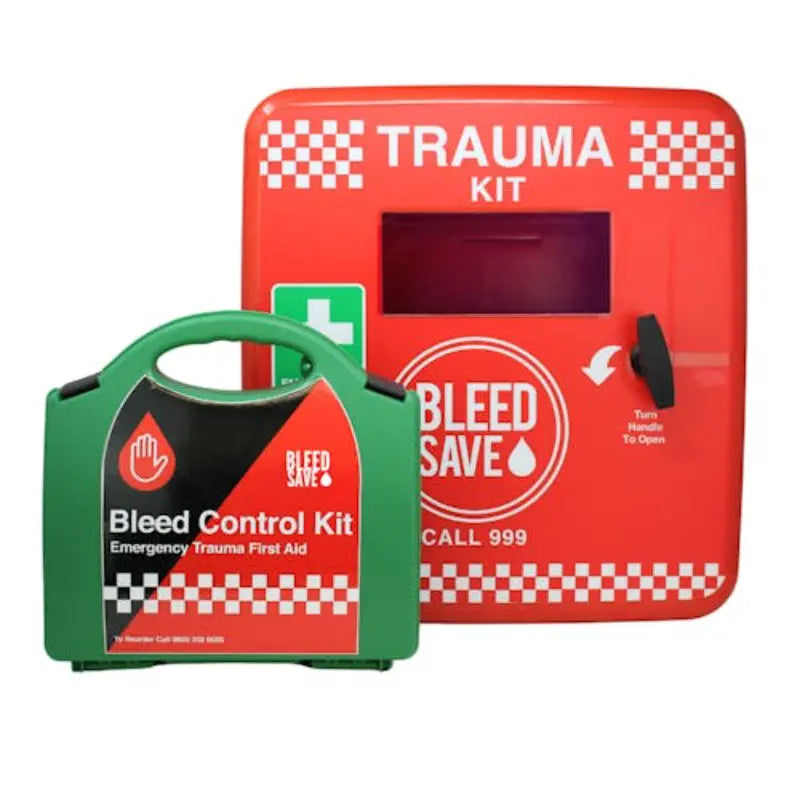 BLEEDSAVE Trauma Cabinet w/ 1 Comprehensive Bleed Control Kit Non-Lockable Case - New The Outlet Shop
