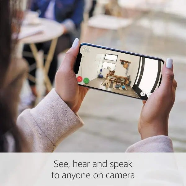 Ring Indoor Cam Plug In Indoor HD Security Camera White  - Like New Ring
