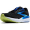 Brooks Ghost 16 Mens Running Trainer UK Size 8 Black / Cobalt / Neo Yellow - New Brooks