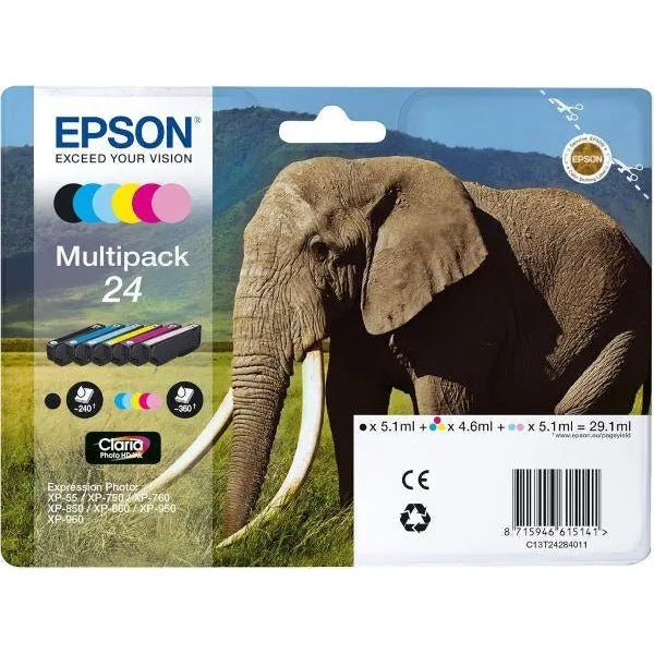 Epson 24 Multipack 6 Pack Printer Ink Epson