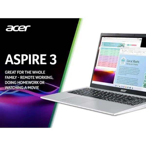 Acer Aspire 3 15.6" Intel Core i7 16GB 512GB SSD Windows 11 Silver Acer