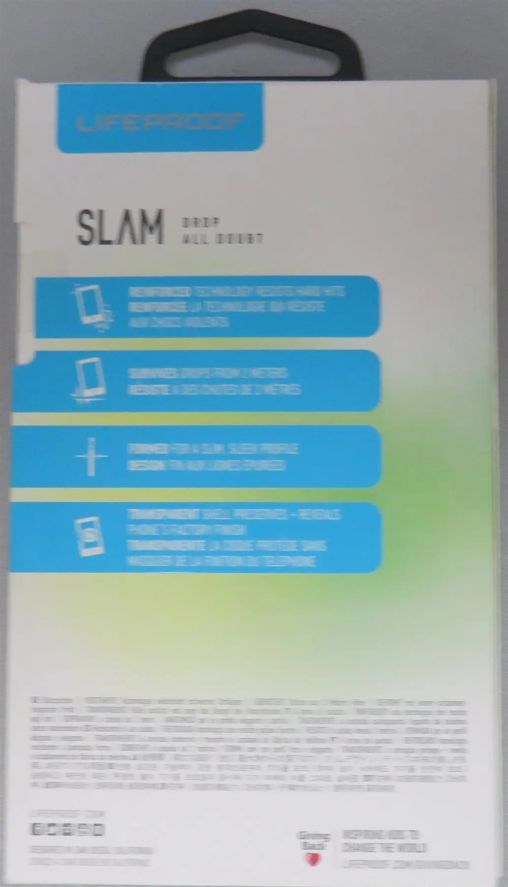 Lifeproof Slam Drop Proof Clear Protective Case For iPhone X/XS Green (New) lifeproof