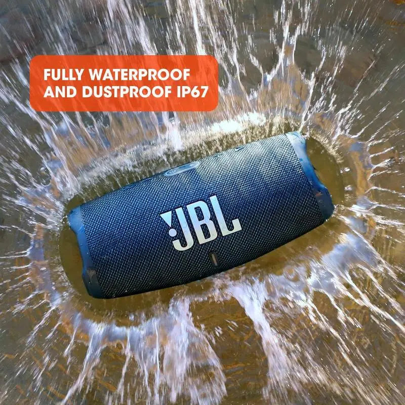 JBL Charge 5 Wireless Bluetooth Waterproof Portable Speaker With Built -In Powerbank - Black - New JBL