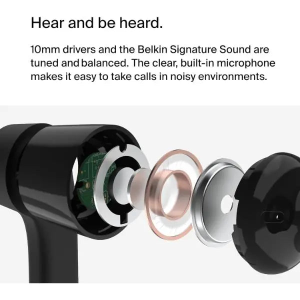 Belkin Soundform Headphones With USB-C Connector - Black Belkin