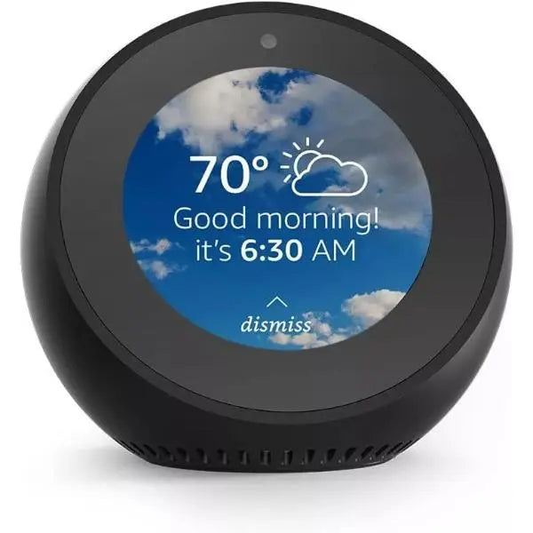 Amazon Echo Spot 2nd Generation Smart Alarm Clock Black - Refurbished Amazon