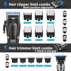 KEMEI Professional Hair Clippers Cordless Barber Trimmer Grooming Kit USB - Like New The Outlet Shop