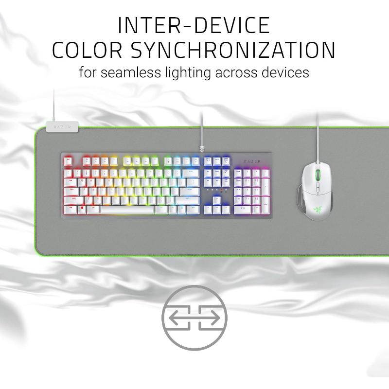 Razer Goliathus Extended Chroma Gaming Mouse Mat - Mercury White - New Razer