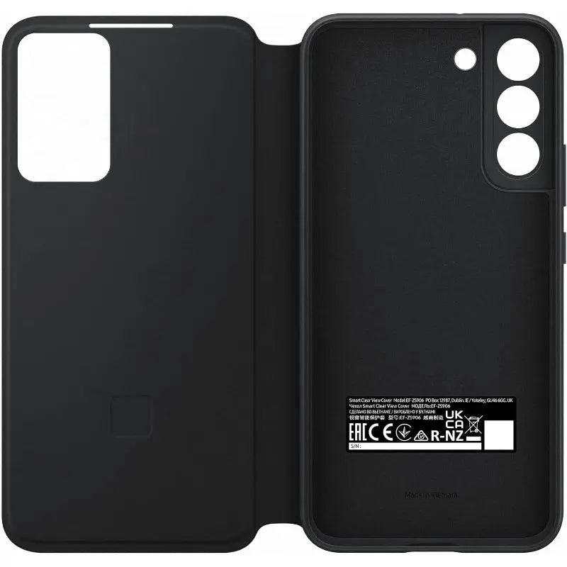 Samsung Galaxy S22+ Smart View Cover Clear Case - Black (Official) - New Samsung