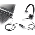 Plantronics Blackwire 510 USB-A Mono Wired Headset with Noise-Cancelling Microphone - New Plantronics