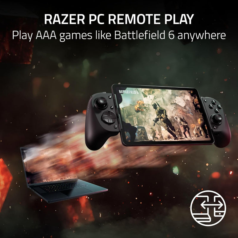 Razer Kishi V3 Pro Mobile Controller iPhone Android Tablet USB-C Plug Play Anti Drift Analog Sticks 12 Button Sensa Haptics Black - Like New Razer