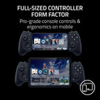 Razer Kishi V3 Pro Mobile Controller iPhone Android Tablet USB-C Plug Play Anti Drift Analog Sticks 12 Button Sensa Haptics Black - Like New Razer