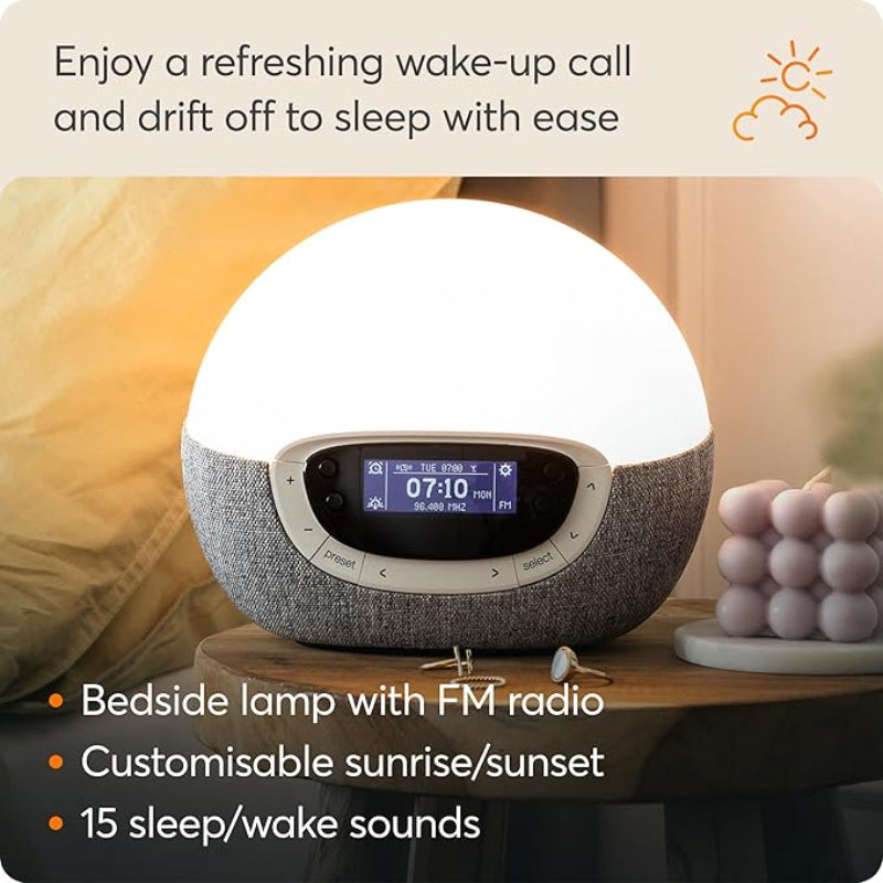 Lumie Bodyclock Shine 300 - Light Alarm Clock with Radio - Like New Lumie