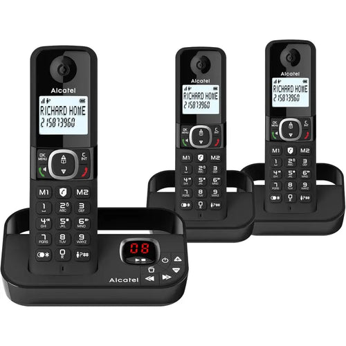 Alcatel F860 Voice Trio DECT Cordless Phone 3 Handsets Answering Machine - New Alcatel