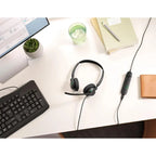 Jabra Engage 50 II Wired Stereo Headset – USB-C Noise-Cancelling with Link Call Control - New Jabra
