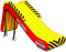 Sportsstuff SPILLWAY Dock Slide, Boat Slide, Inflatable Pontoon Slide, Yellow, Red Large Sportsstuff