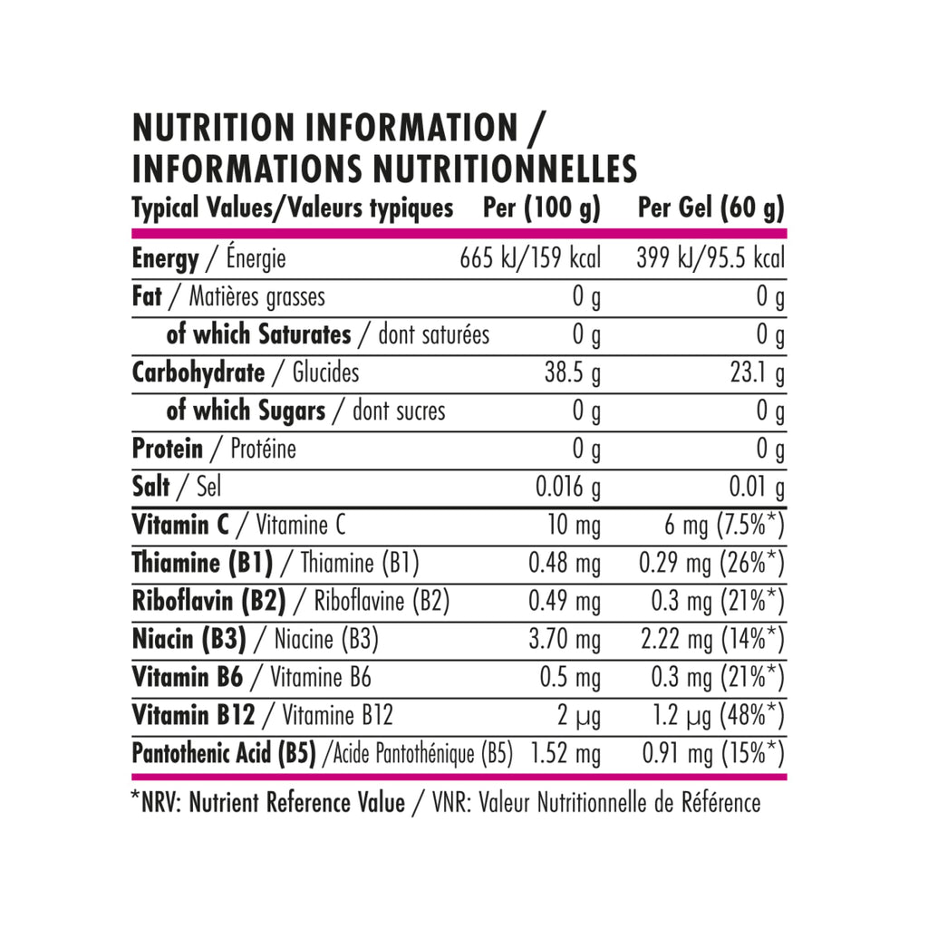 Applied Nutrition BodyFuel Energy Gel - Fast Energy Gels, Fuel for Sport, with Carbs, Sugar Free (Box 20 Units x 60g) (Berry Blast) - BBE 08/2027