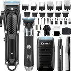 KEMEI Professional Hair Clippers Cordless Barber Trimmer Grooming Kit USB - Like New The Outlet Shop