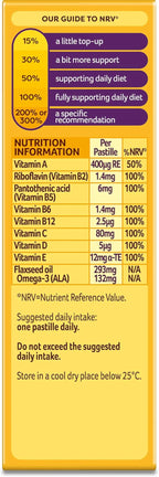Bassetts Vitamins 7-11 Years Omega 3 Multivitamins Tropical Flavour 30 Gummies 06/26 - New The Outlet Shop