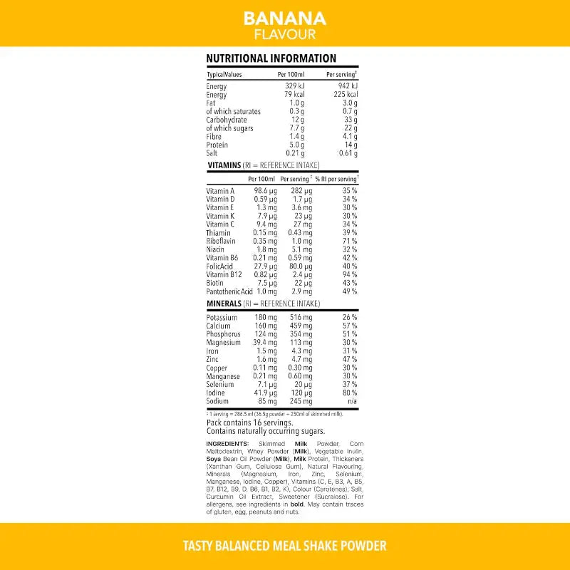 SlimFast Banana Meal Replacement Shake High Protein Weight Loss 584g Best Before: April 2026 - New Slimfast