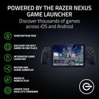Razer Kishi V3 Pro Mobile Controller iPhone Android Tablet USB-C Plug Play Anti Drift Analog Sticks 12 Button Sensa Haptics Black - Like New Razer