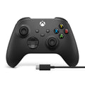 Xbox Wireless Controller with USB-C Cable for Xbox Series X S Xbox One and Windows PC Gaming - Carbon Black - 2.7m Wired Connection Lead
