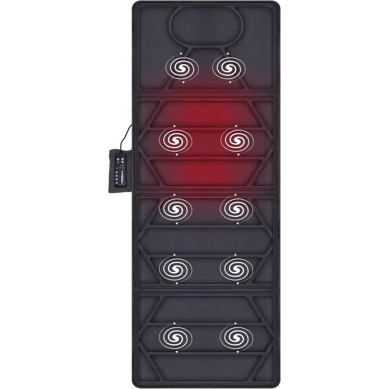 Snailax Full Body Massage Mat Heat 10 Motor Back Massager Pad Relaxation - Like New Snailax