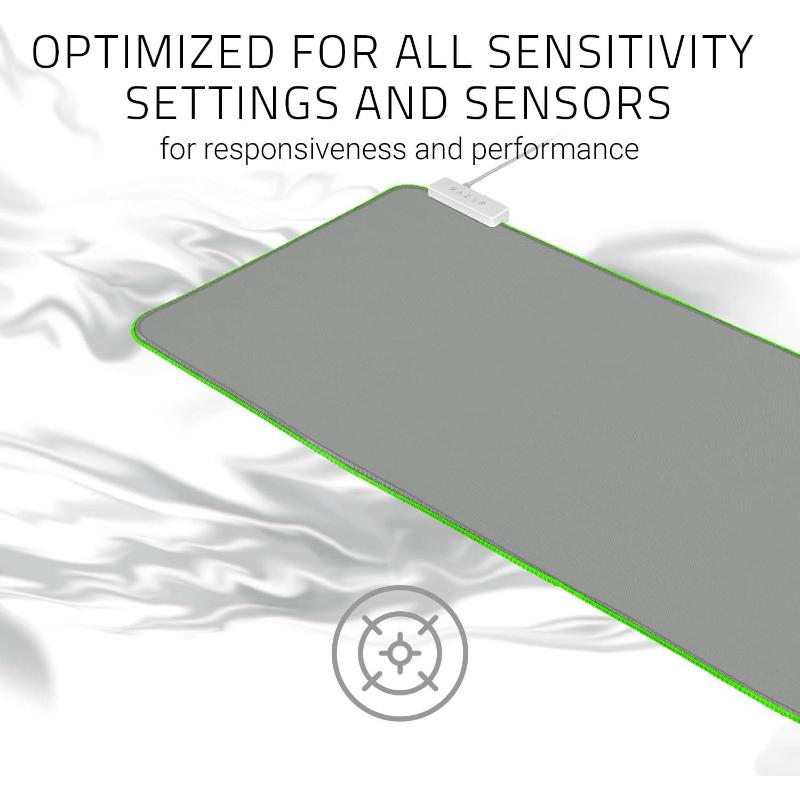 Razer Goliathus Extended Chroma Gaming Mouse Mat - Mercury White - New Razer