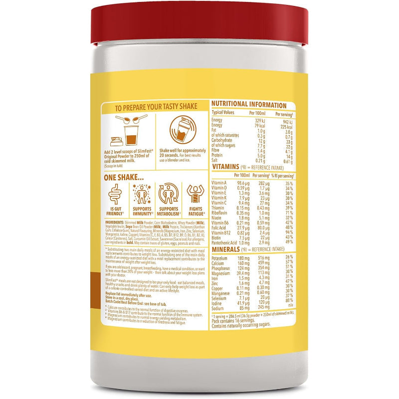 SlimFast Banana Meal Replacement Shake High Protein Weight Loss 584g Best Before: April 2026 - New Slimfast