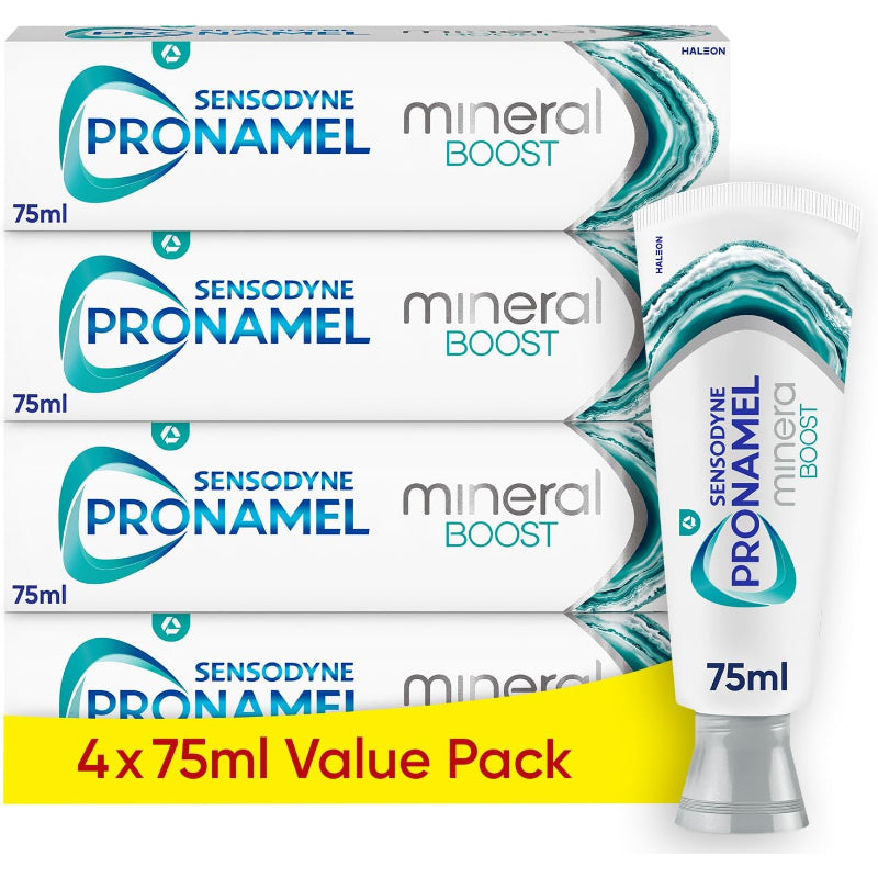 Sensodyne Pronamel Toothpaste Mineral Boost 4x75ml Enamel Repair Peppermint - New The Outlet Shop